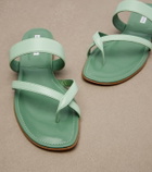 Manolo Blahnik Susaflat leather thong sandals