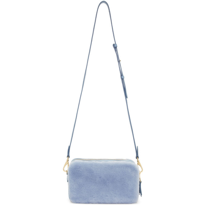 Miu Miu Blue Matelasse Leather Camera Crossbody Bag Miu Miu