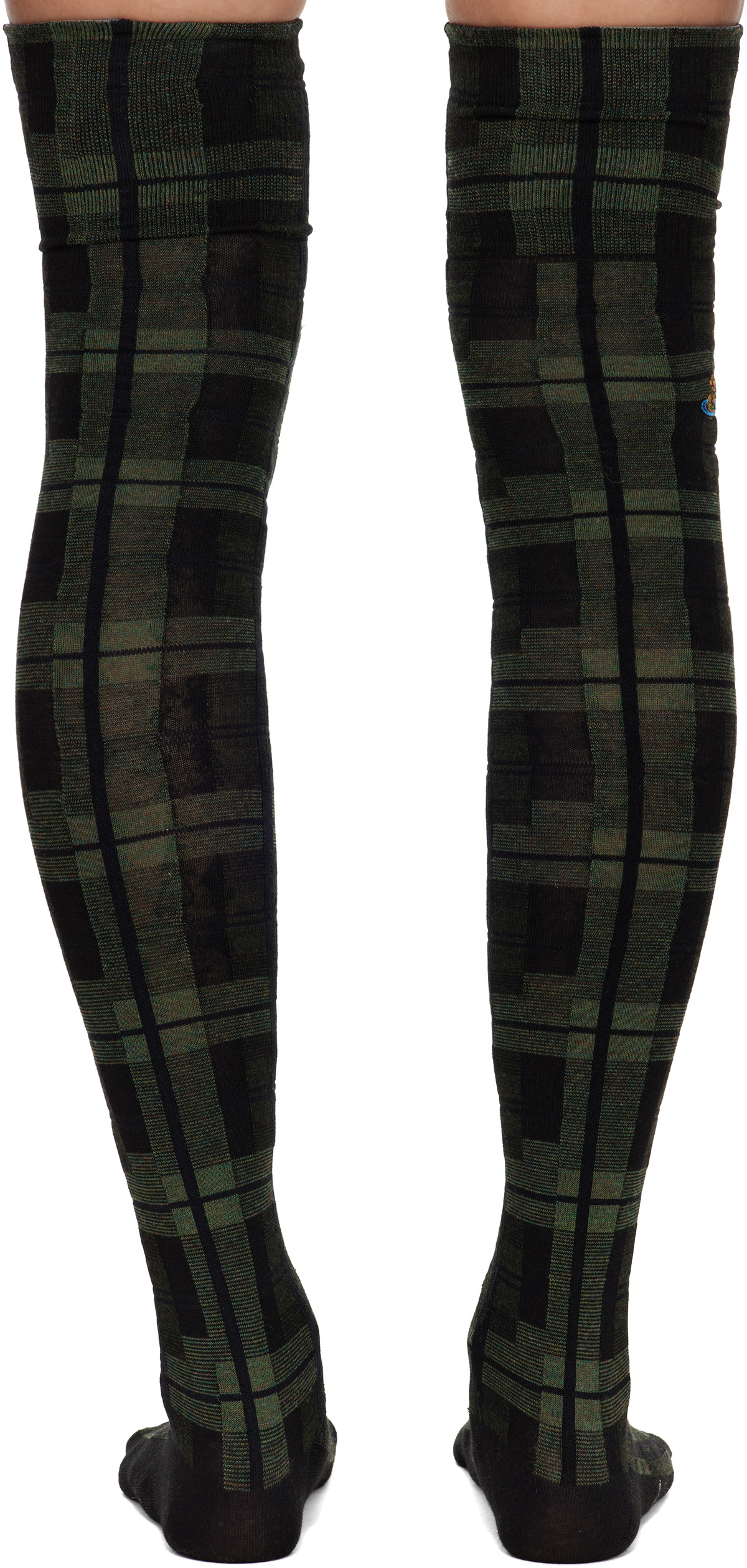 Vivienne Westwood Green Over The Knee Socks