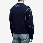 Kenzo Paris Men's Kenzo Sashiko Stitch Crew Knit in Midnight Blue