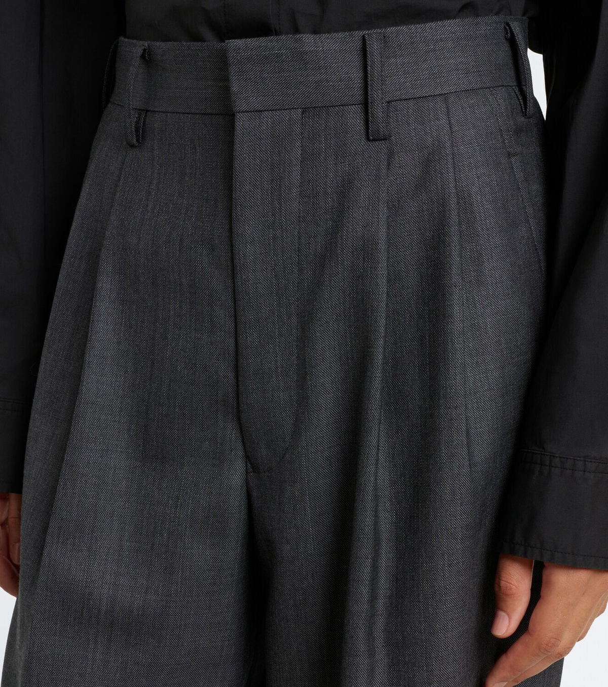 Junya Watanabe Pleated wool wide-leg pants