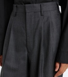 Junya Watanabe Pleated wool wide-leg pants