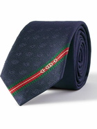 GUCCI - 7cm Logo-Jacquard Silk Tie