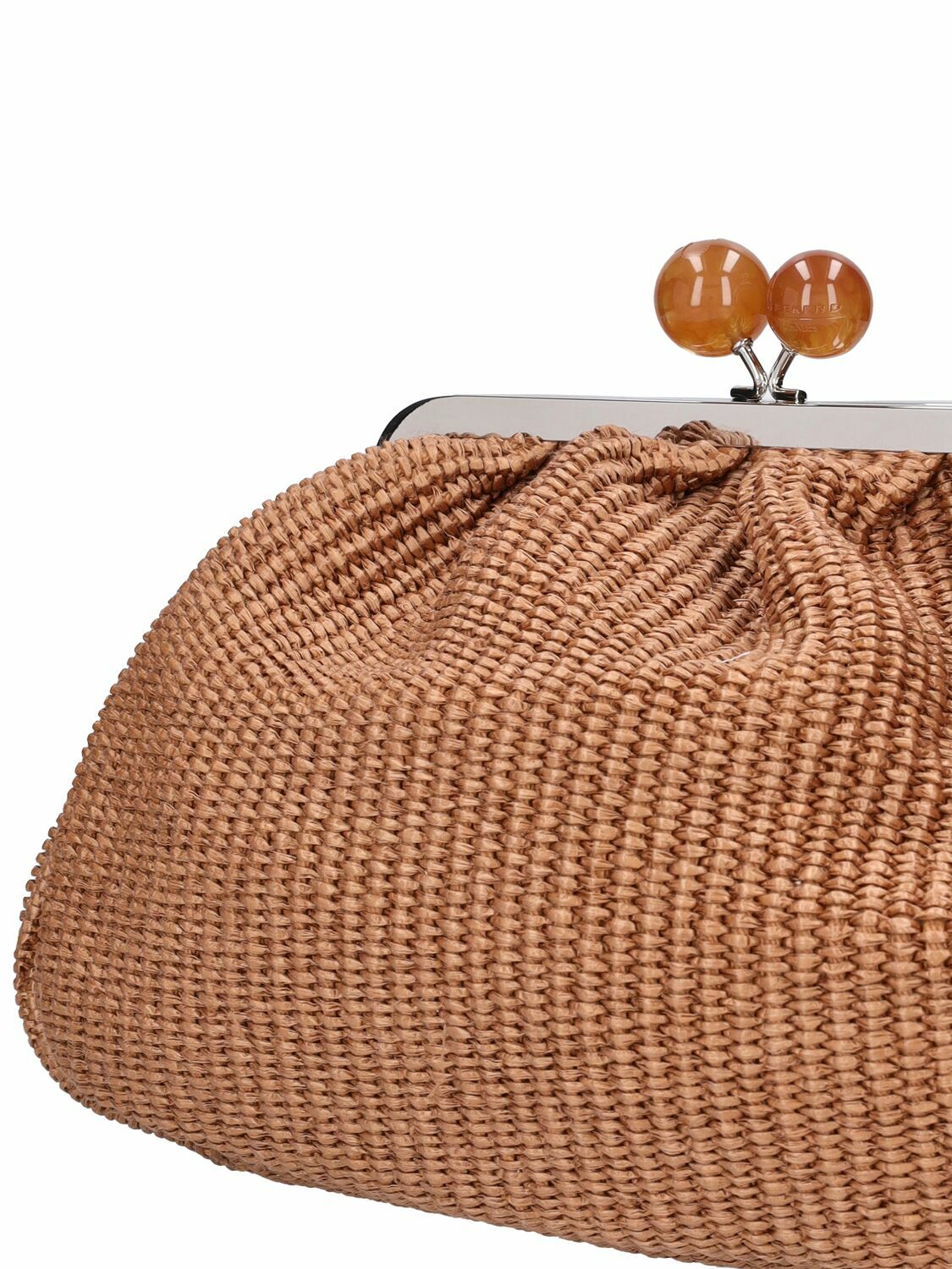 WEEKEND MAX MARA Fortuna Raffia Effect Clutch Weekend Max Mara