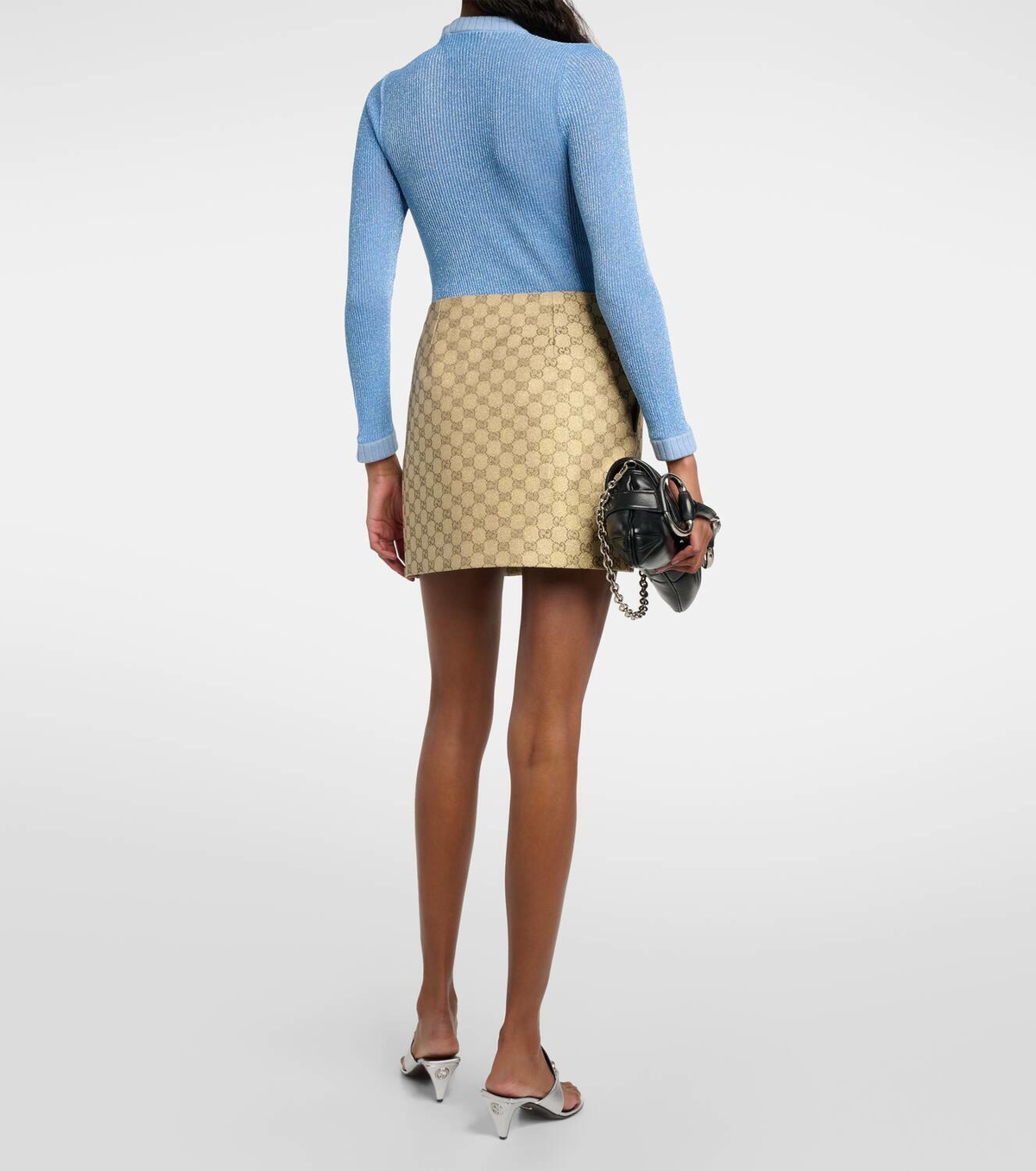 【関税&送料込】Gucci Gg Monogram Miniskirt 789887_ZAF4S_2580_007_100_0000
