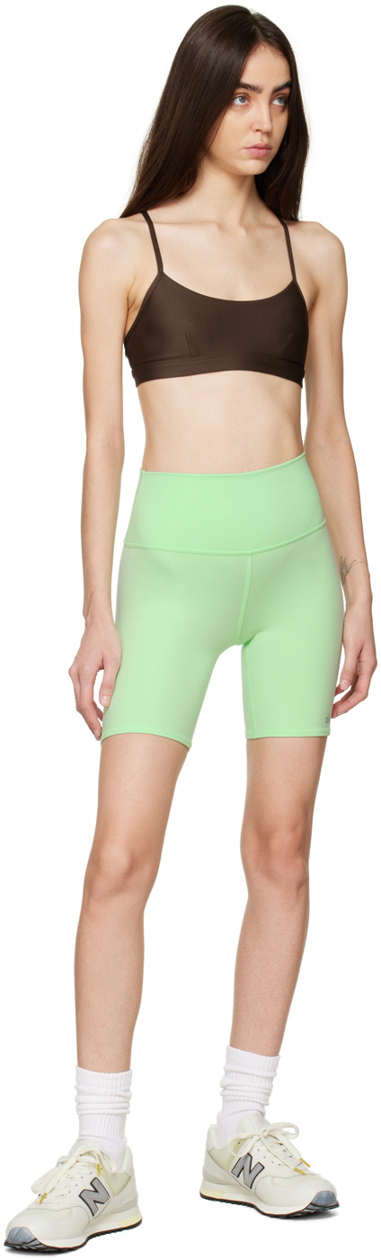 Alo Green 7 High-Rise Biker Shorts