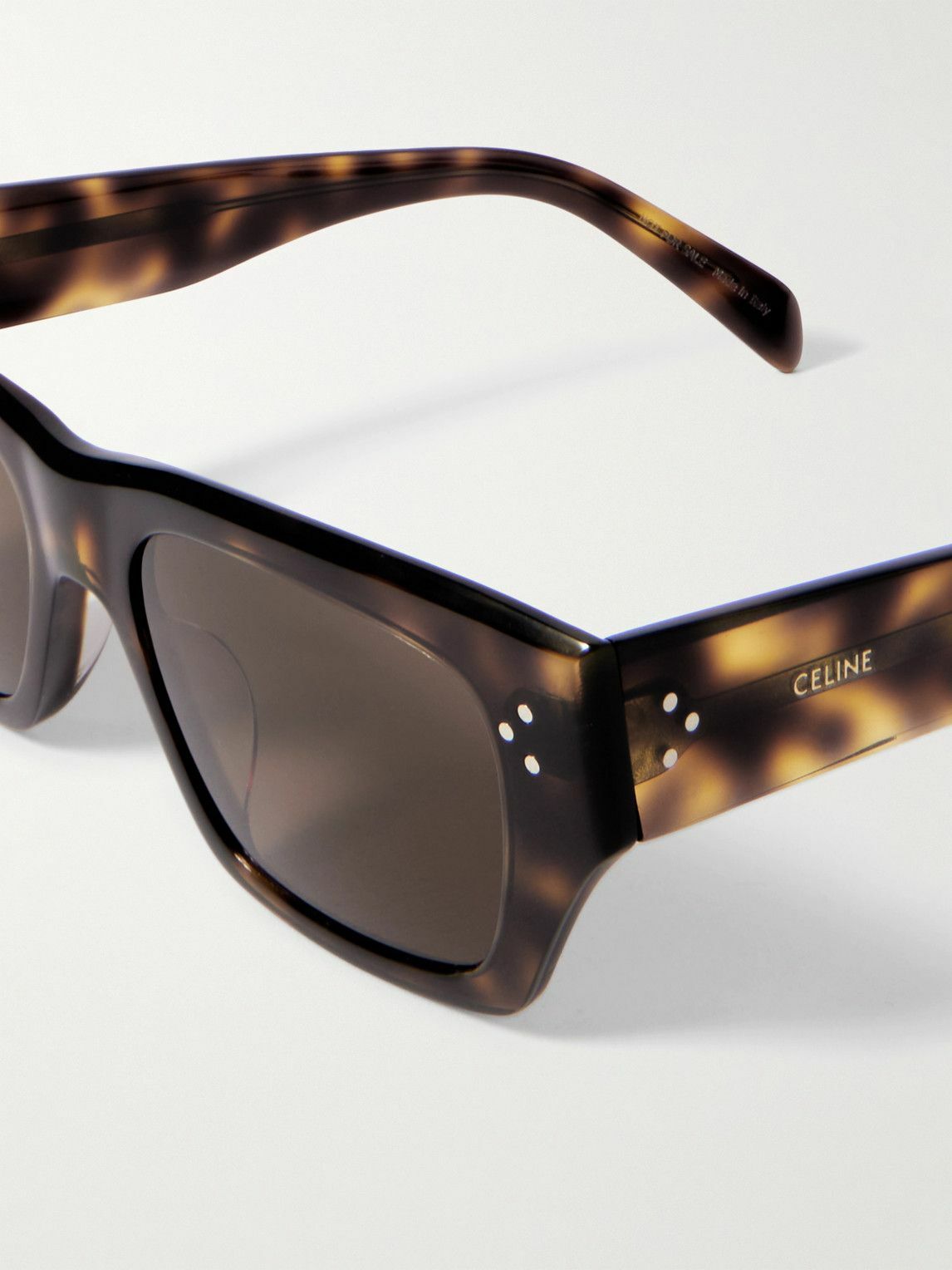 CELINE - D-Frame Tortoiseshell Acetate Sunglasses