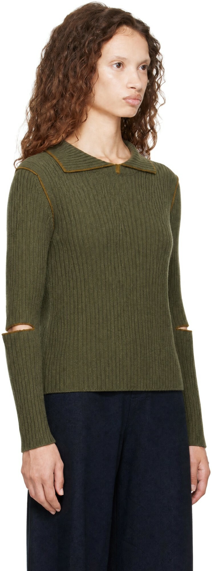 YMC Green Peeka Sweater