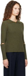 YMC Green Peeka Sweater