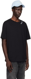 Balmain Black 'Balmain' Embroidered T-Shirt