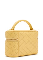 Saint Laurent Gaby Mini Quilted Leather top Handle bag - Yellow - One Size