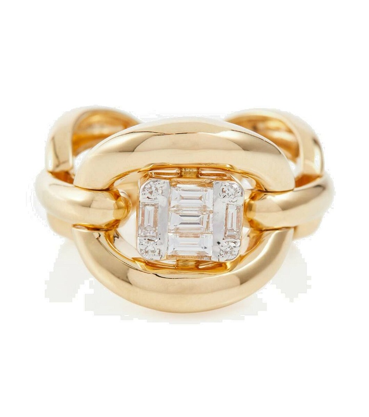 Photo: Nadine Aysoy Catena Illusion 18kt gold ring with diamonds