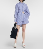 Patou Striped cotton poplin shorts