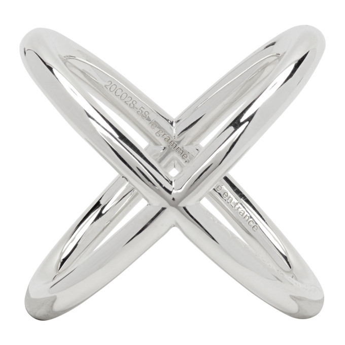 Photo: Le Gramme Silver Slick Polished Le 9 Grammes Interlacing Ring