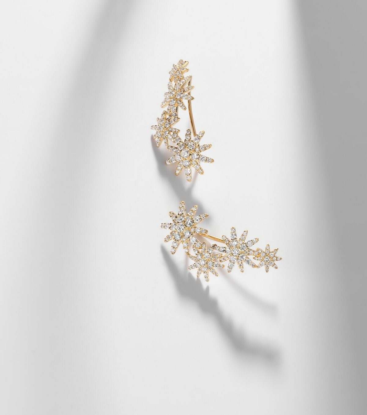 David Yurman Starburst 18kt gold earrings with diamonds