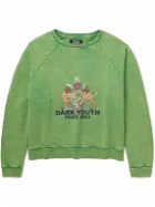 Liberal Youth Ministry - Printed Cotton-Jersey Sweatshirt - Green