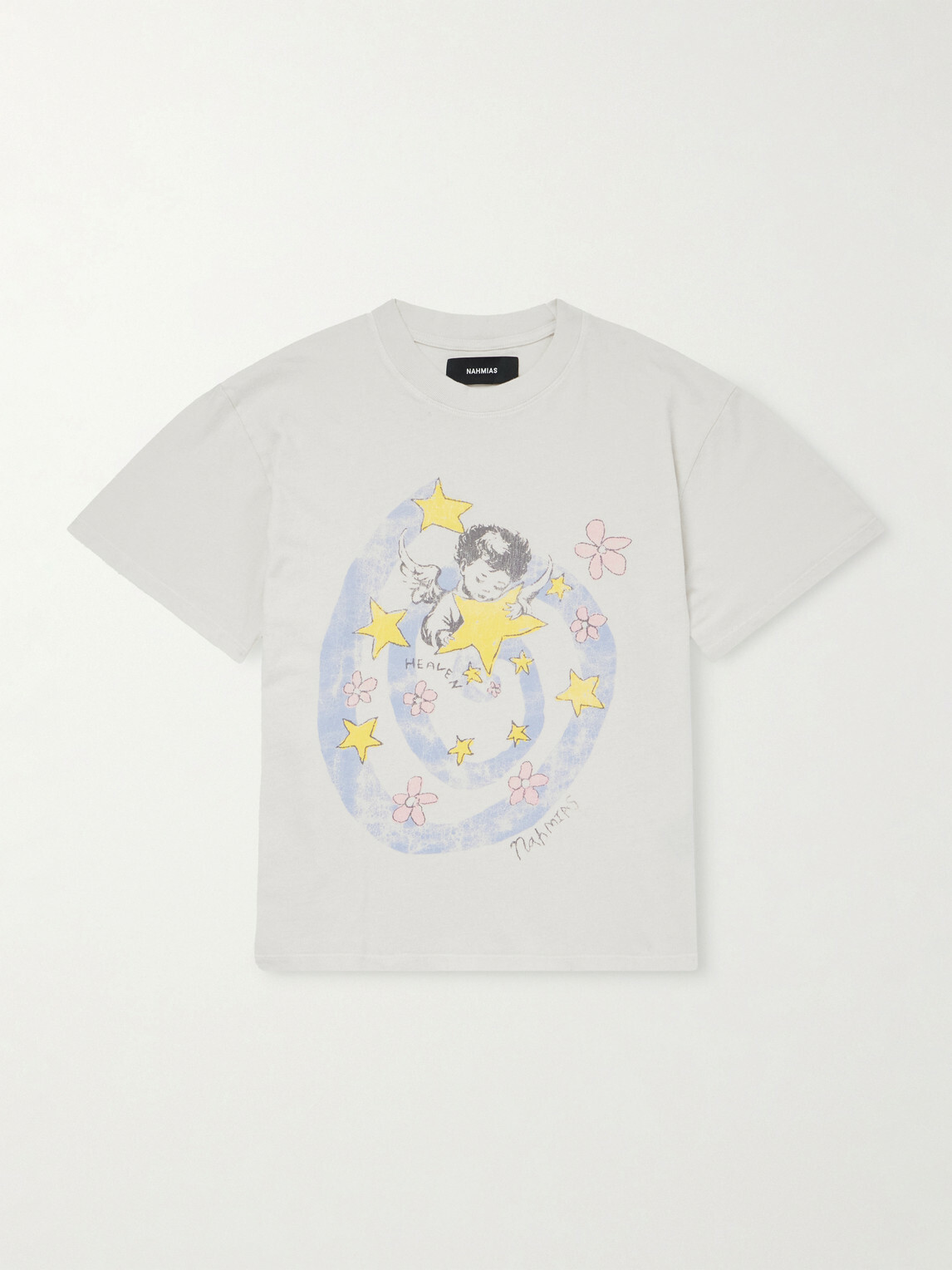 NAHMIAS - Heaven Printed Cotton-Jersey T-Shirt - White