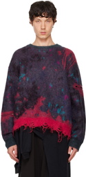 doublet Multicolor Zombie Worn Knit Sweater