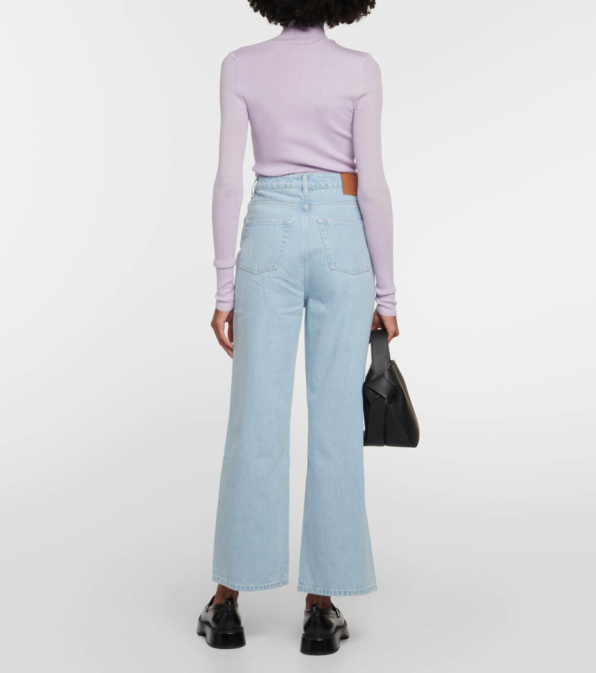 未着用　Nanushka　wide-leg jeans　31in　イタリア製 Nanushka Josine high-rise wide-leg jeans Nanushka