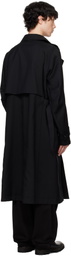 DEVOA Black Motorcycle Coat