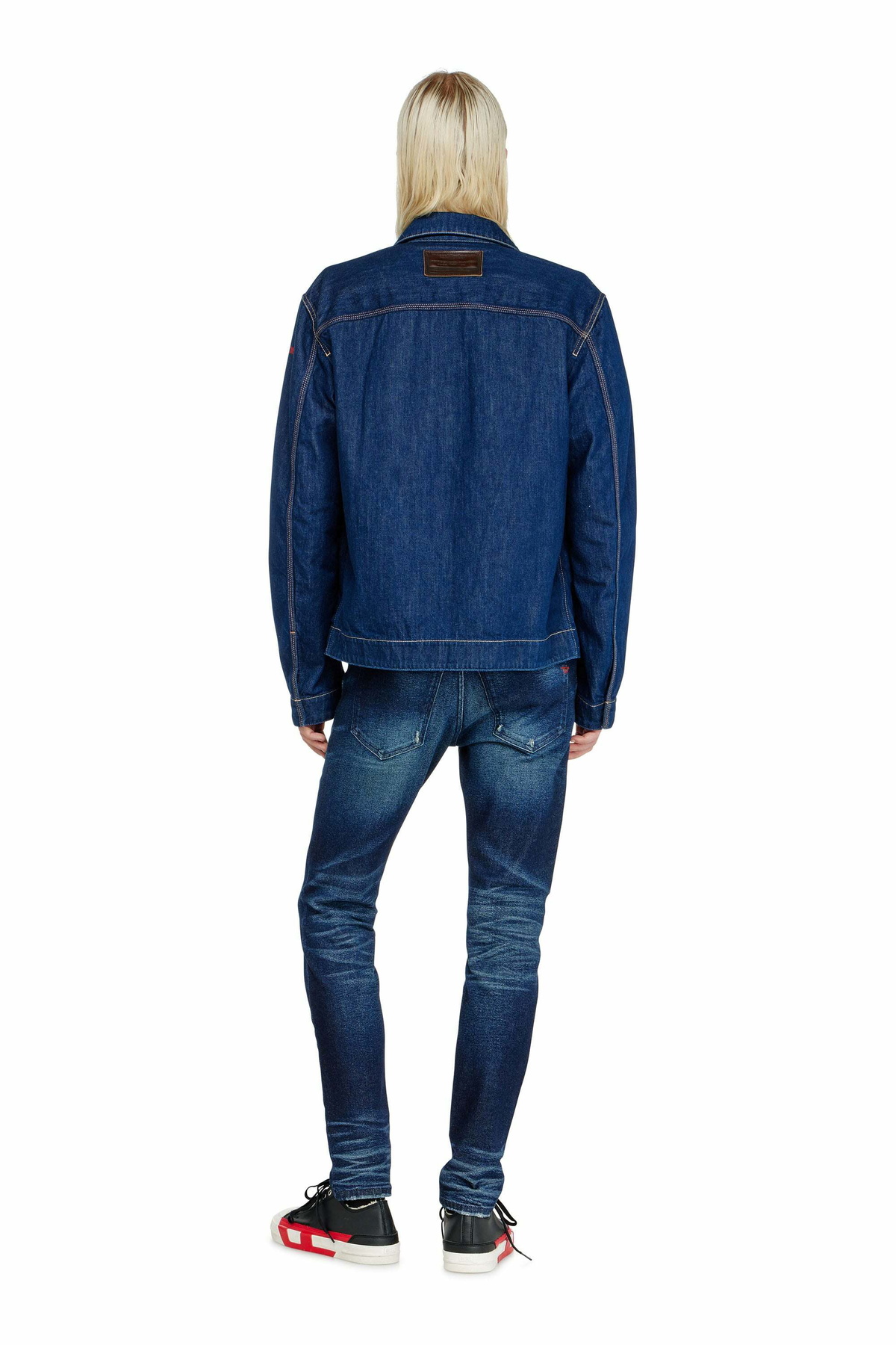 Diesel Slim Jeans Regular Waist 2019 D-Strukt, Dark blue, Zip fly