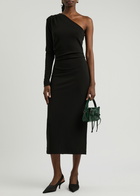 Day Birger ET Mikkelsen Valley One-shoulder Stretch-jersey Midi Dress Black