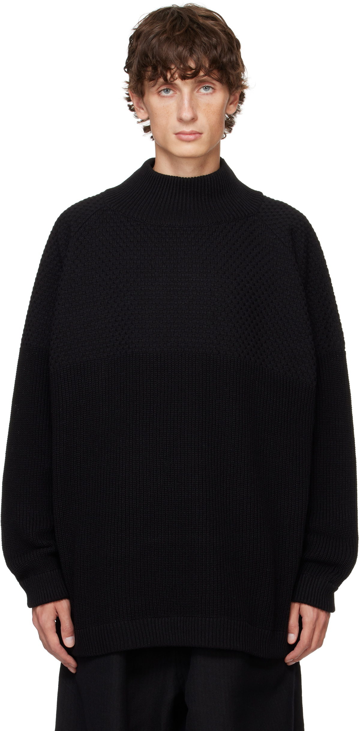 Jan-Jan Van Essche Black Knit #52 Sweater Jan-Jan Van Essche