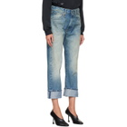 R13 Blue Cuffed X-Boyfriend Jeans