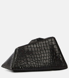 The Attico - 8.30 PM croc-effect patent leather clutch