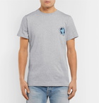 Norse Projects - Niels Globe Printed Mélange Cotton-Jersey T-Shirt - Men - Gray