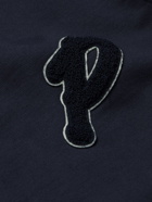 MR P. - Logo-Appliquéd Loopback Cotton-Jersey Golf Jacket - Blue - XS