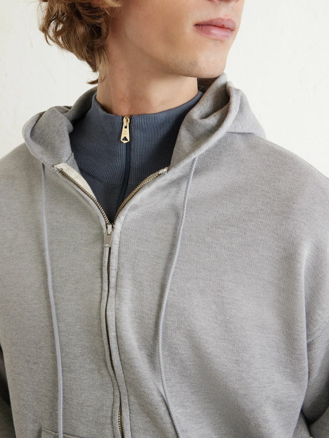 Paul Smith - Merino Wool Zip-Up Cardigan - Gray