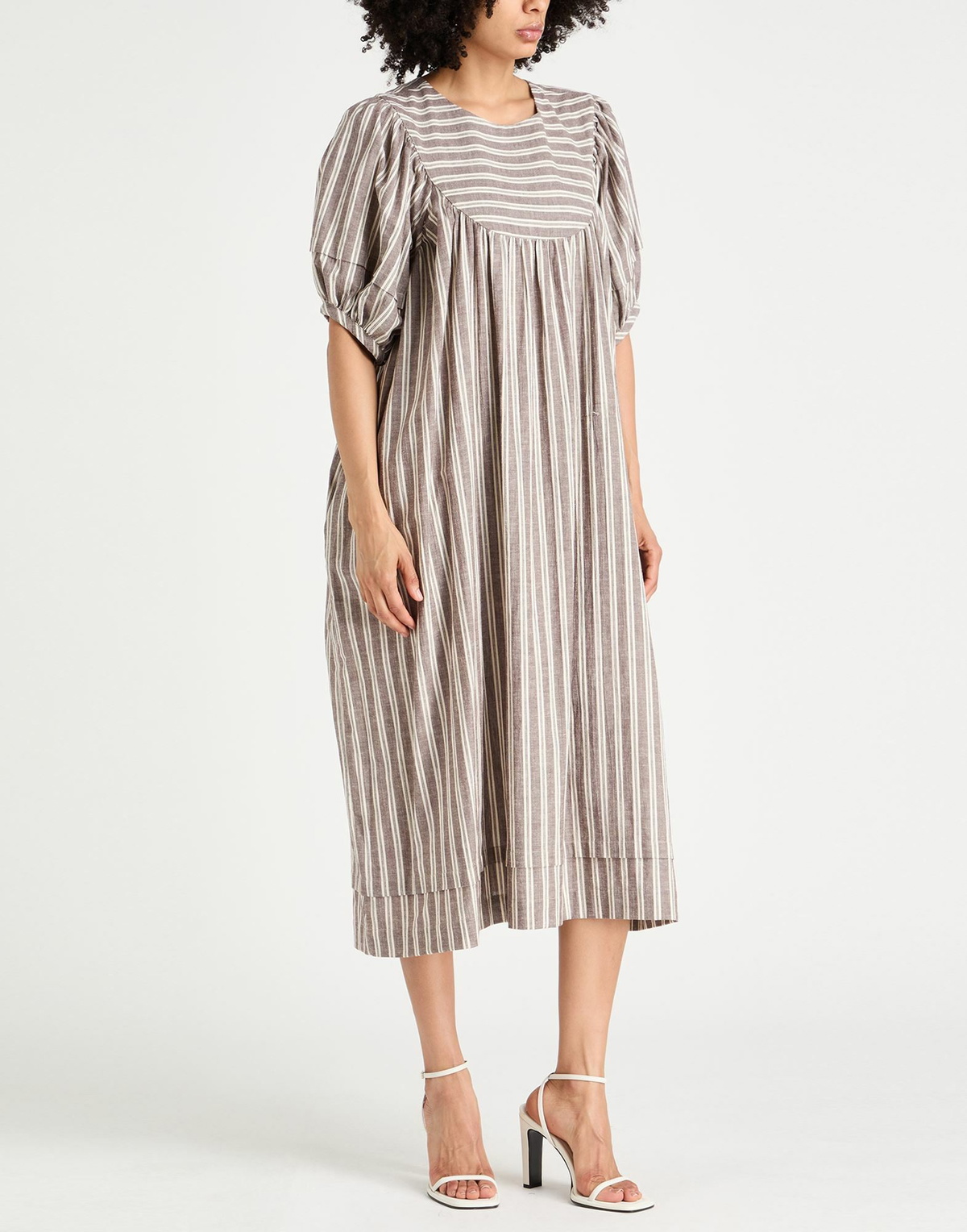 Cawley Womens Midi dress Taupe