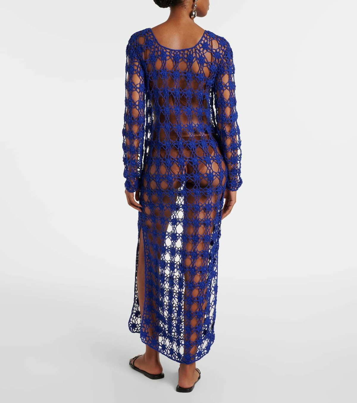 Anna Kosturova Crochet cotton maxi dress