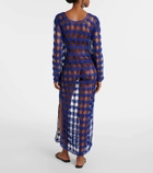 Anna Kosturova Crochet cotton maxi dress