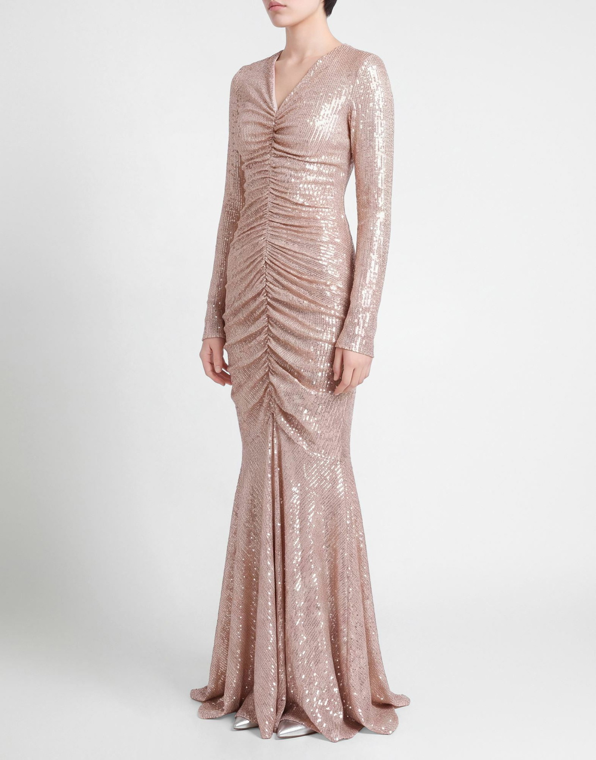 Norma Kamali Womens Maxi dress in Beige