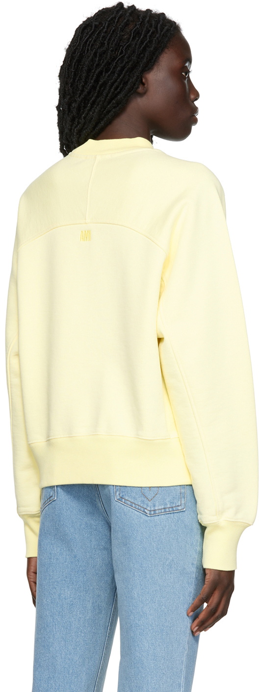 AMI Paris Yellow Ami de Cœur Sweatshirt AMI