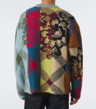 Dries Van Noten Patchwork wool and alpaca-blend sweater