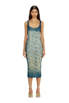 Diesel Mini dress with floral X-ray effect - Dresses Womens in Blue