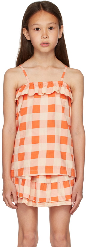 Photo: Repose AMS Kids Orange Ruffle Dress