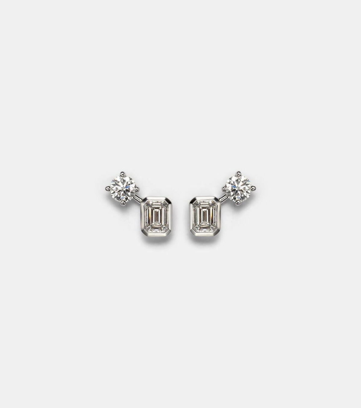 Bucherer Fine Jewellery Inner Fire 18kt white gold earrings with diamonds