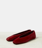 The Row Eva Two calf hair ballet flats