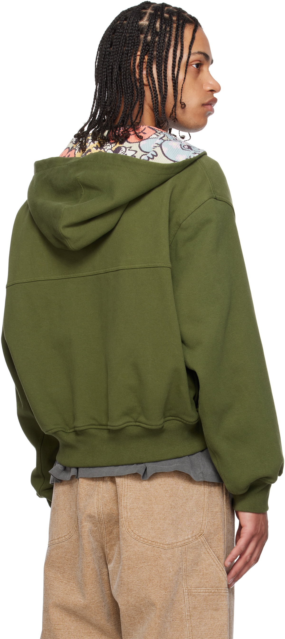 Kenzo Khaki Kenzo Paris VERDY Edition Reversible Hoodie Kenzo