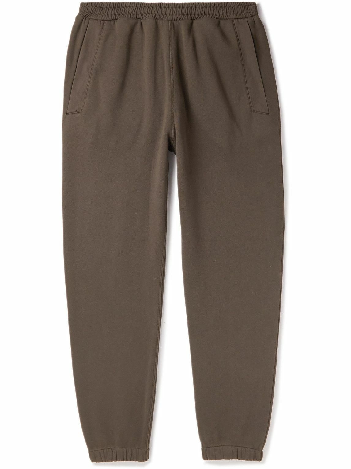 Photo: Ninety Percent - Cassidy Tapered Cotton-Jersey Sweatpants - Brown