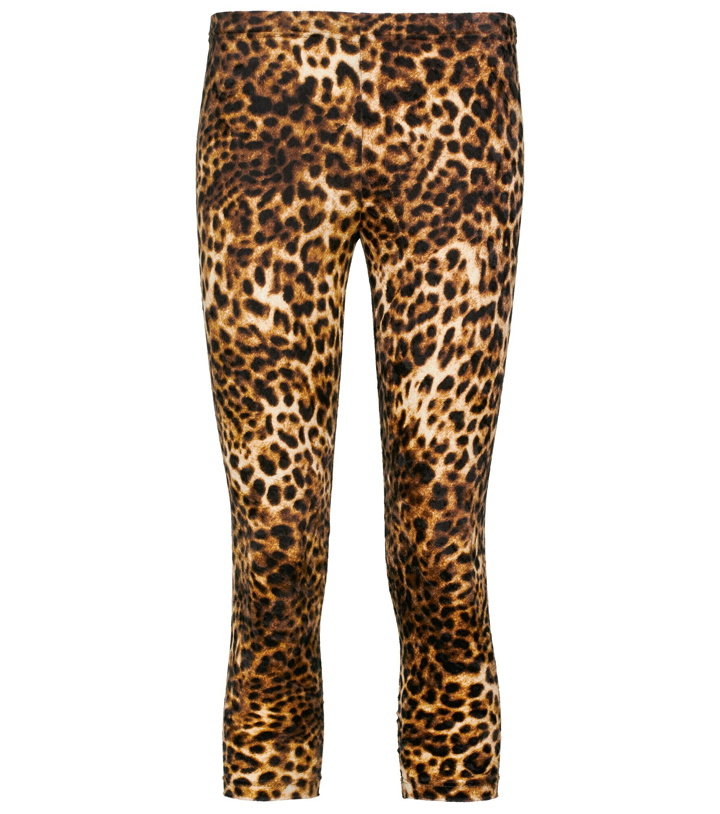 Photo: Junya Watanabe - Leopard-printed mid-rise leggings