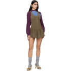 SHUSHU/TONG Khaki Sleeveless T-Shirt Minidress