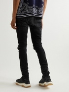 AMIRI - MX1 Skinny-Fit Panelled Distressed Jeans - Black