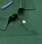 FRESCOBOL CARIOCA - Francisco Cotton and Silk-Blend Jacquard Polo Shirt - Green