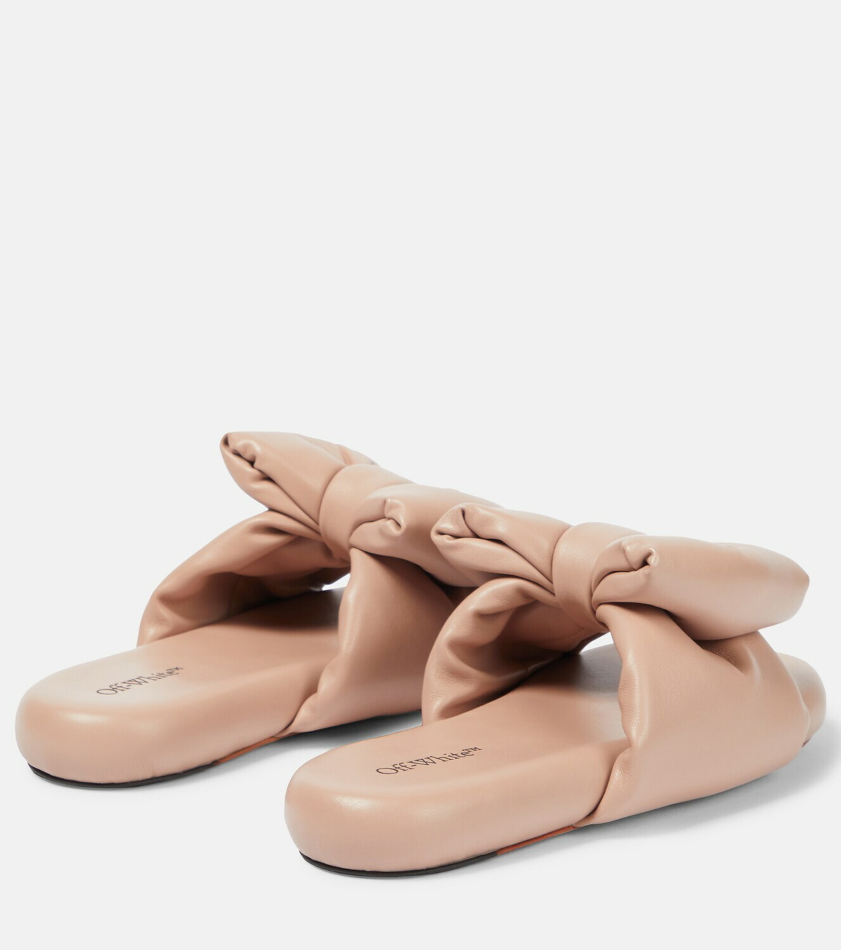 Off-White - Padded nappa slippers
