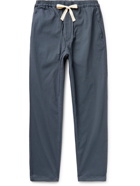 HOWLIN' - Tropical Pinstriped Cotton-Blend Seersucker Drawstring Trousers - Blue